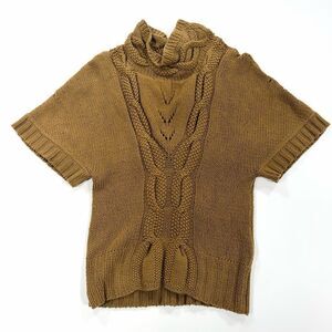 Anthropologie Guinevere Cotton Cowl Turtleneck Short sleeve Sweater – Size XS